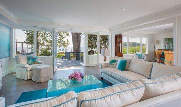 Family room apart of a whole home remodel.