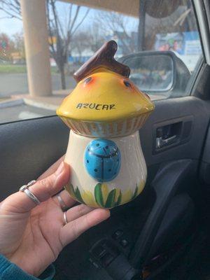 The cutest sugar container!