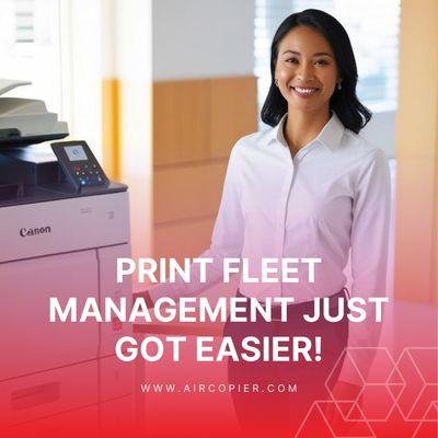 Take control of your print environment and achieve more with Canon Print Solutions
Mobile print
Scan to email
Secure device login