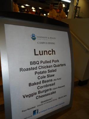 Johnson & Wales Campus Dining Cafeteria