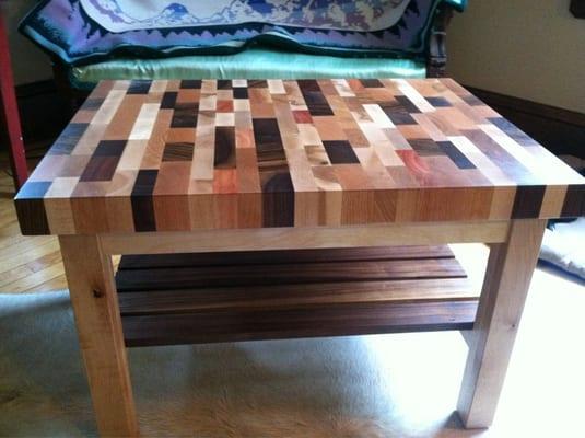 Custom, handmade coffee table