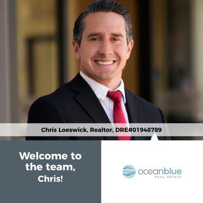 Welcome to Ocean Blue Real Estate, Chris!!