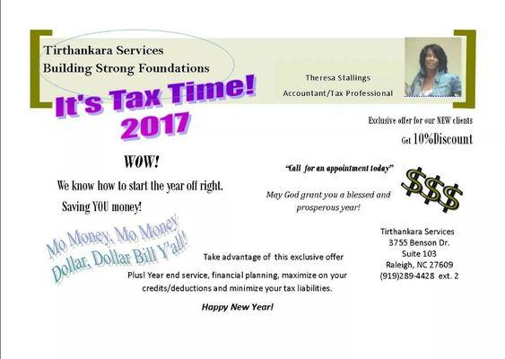 Tirthankara Services LLC | Tax preparation service