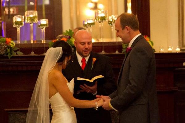 Rev. Murphy at our wedding.