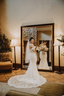 Wife's beautiful dress