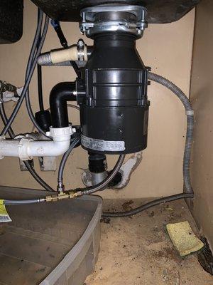 Garbage disposal installment