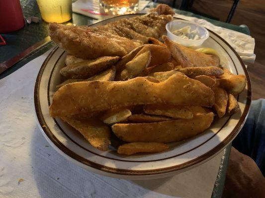 Walleye and fries