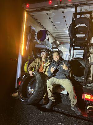 Our family when we were ready to get back on the road thanks to Aydar!