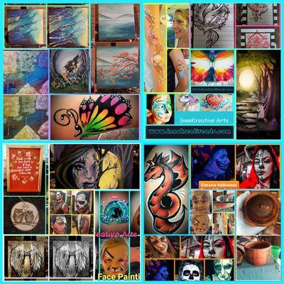 Collage of work from 2019