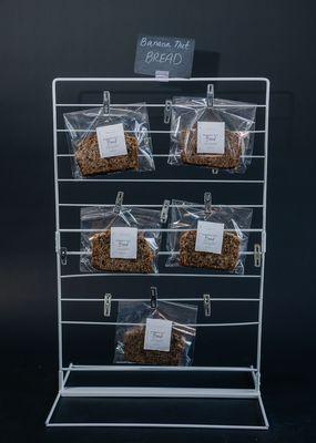 Delicious homemade banana nut bread. Baked fresh daily.