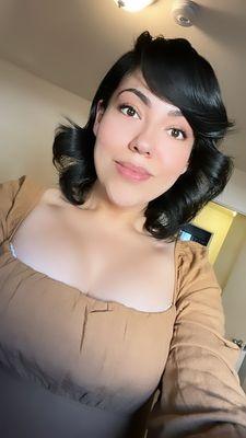 My initial visit... cut and blow out.