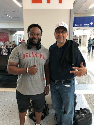 Apostle Ron & Minister Lonnie Barker leaving for Uganday