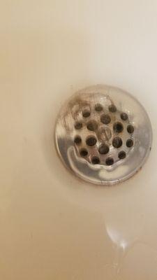 Someone else's hair in tub drain