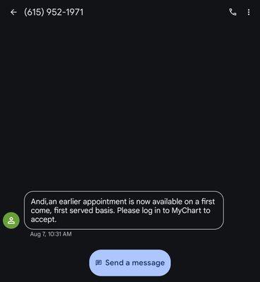 Of course, they couldn't possibly reserve one for a customer they just dis serviced