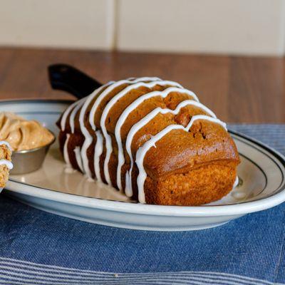 Pumpkin Spice Muffins and Loaves, drizzled with a sweet icing.