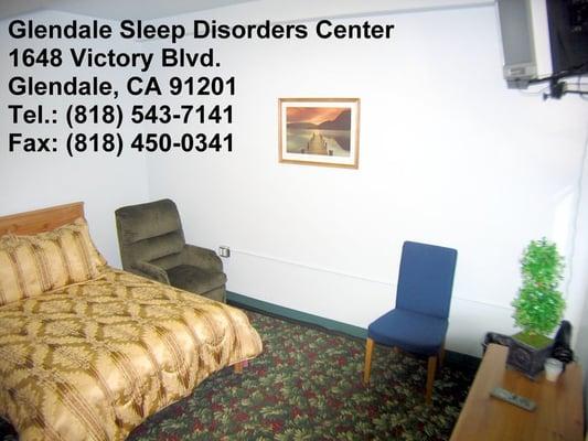 Bedrooms at Glendale Sleep Disorders Center