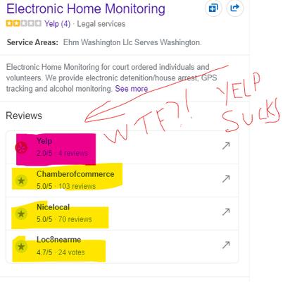 This is an image displaying our great reviews