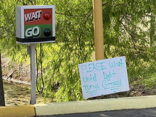 When you exit the automated part