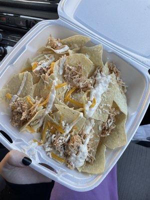 Shredded Chicken Nachos