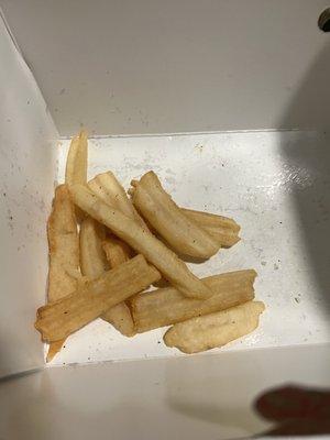 Order of fries for about $4 - 10pcs.. really?!