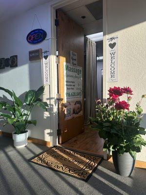 My massage studio entrance!