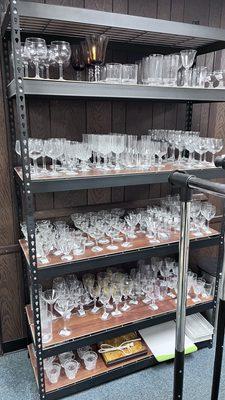 Glasswares in the back