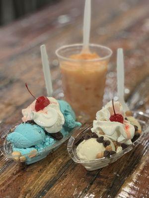 Sundaes and Italian ice