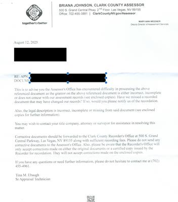 title error submitted by chicago title