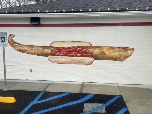 Exterior art at Ted's Ballston Spa