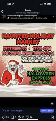 HAUNTED HOLIDAY MARKET