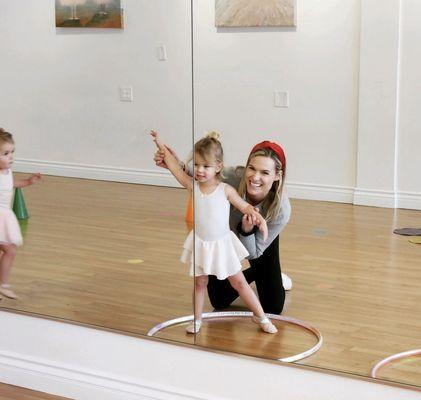 Our dancers are never too young to learn proper alignment!