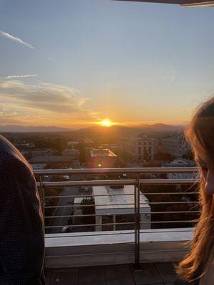 Sunset on the roof!