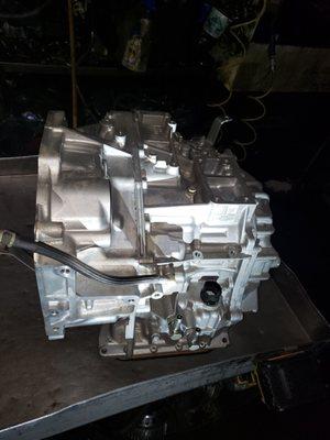 He does complete transmission rebuilt