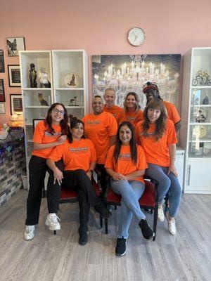 Team of Barks & Bubbles - all smiles