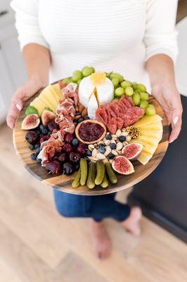 "The Gathering Board" Artisan charcuterie board for 6