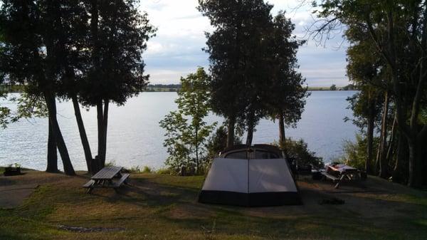 One of the "hike in" sites