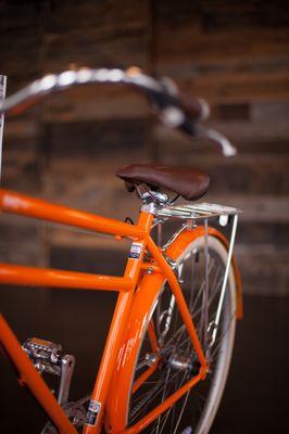 Orange bicycle