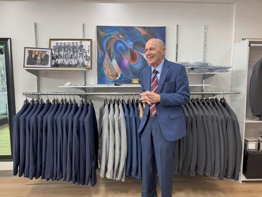 Barry, the owner, has more than 70 years experience in menswear.