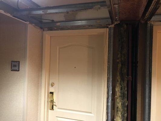 Not exactly a warm and welcoming entrance to room option #2