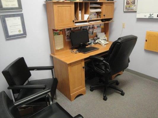 Dr. Horchak's private office for new patient consultations and reports of findings.