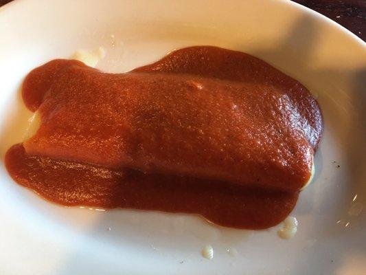 À la cart - Cheese and enchilada with red sauce