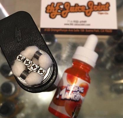 Full stock of High VG! Mango, Starwberry and Green Apple tastes just like high chew candy!