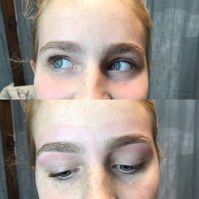 Eyebrow Shaping- Before and After $15