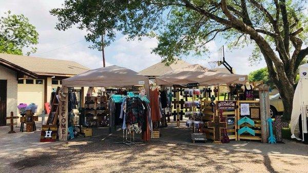 One of our many vendors popping up Shop at Greener Acres.