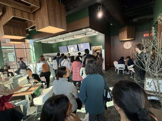 Grand opening day line