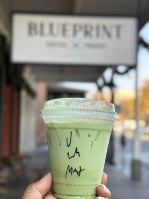 Sm Iced vanilla matcha