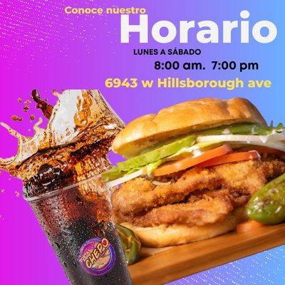 Nuestros horarios