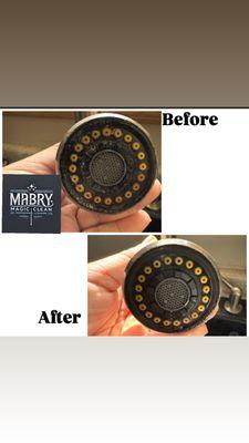 Clean you faucet head in under 30 minutes with 3 products! Contact me today for free quote!