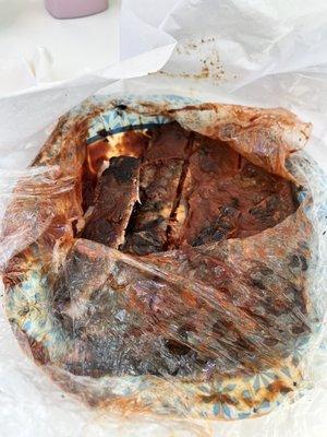 $9.70 rib plate to go