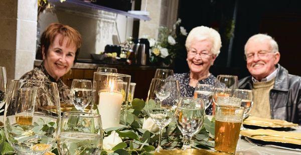 Carol, Joan and Al. Birthday girl in the middle!